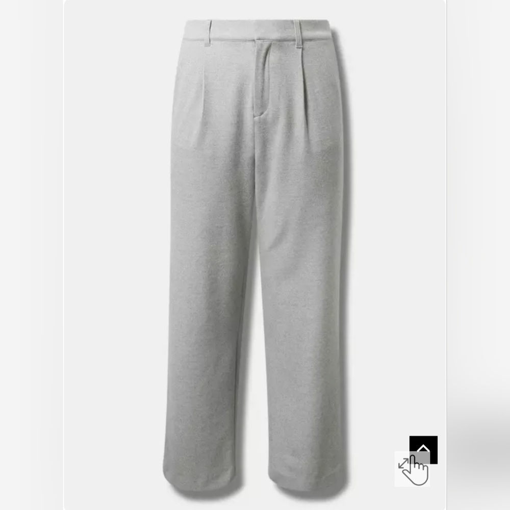 Torrid Wide Leg Brushed Twill High Rise Pant